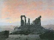 Caspar David Friedrich Der Tempel der Juno in Agrigent oil painting artist